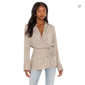 Free People - Women’s Arlo Long Sleeve Wrap Top - NWT